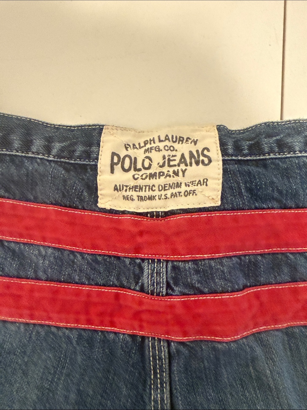 Ralph Lauren Vintage Unique Rare 90s Iconic Logo Patch Red Stripes Nautical 8 - Picture 5 of 10